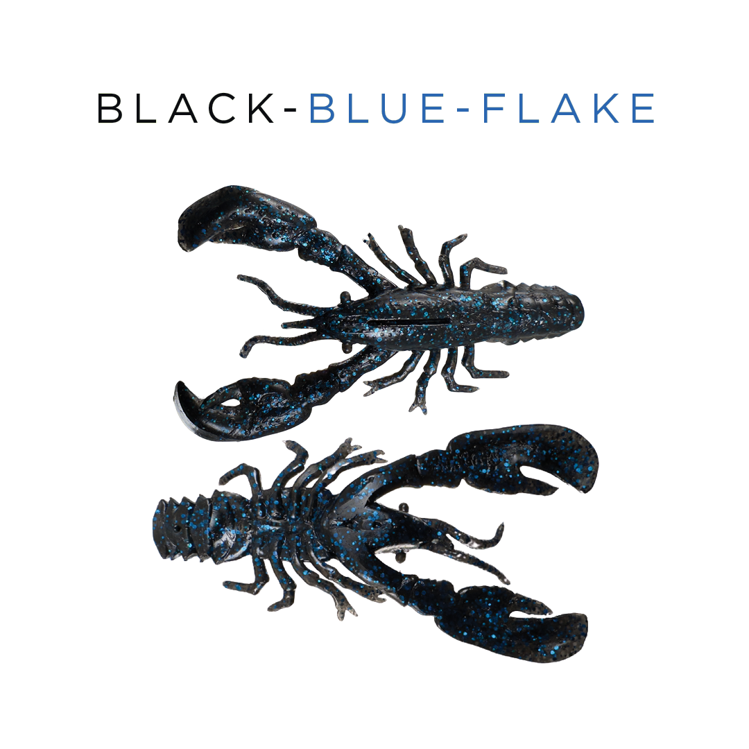 Headbanger RawCraw – 7.6 cm (5 pcs.) / Black Blue Flake