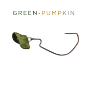 Headbanger RockerHead 3-pack – #4/0 / 11 g / Green Pumpkin
