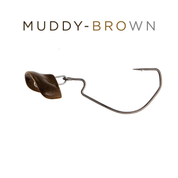 Headbanger RockerHead 3-pack – #4/0 / 11 g / Muddy Brown