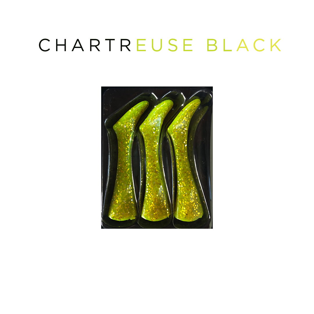 Headbanger Shad 16 Replacement Tails – Chartreuse