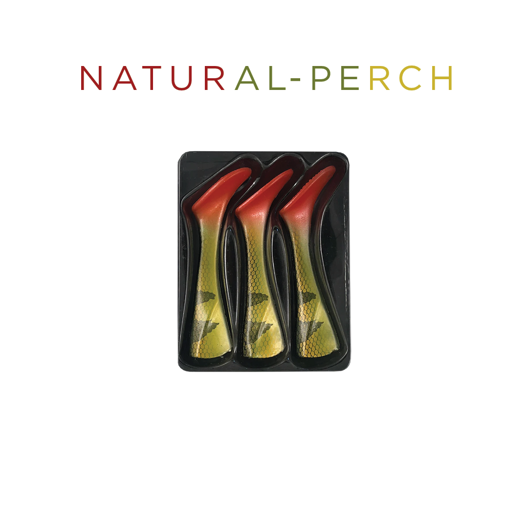Headbanger Shad 16 Replacement Tails – Natural Perch