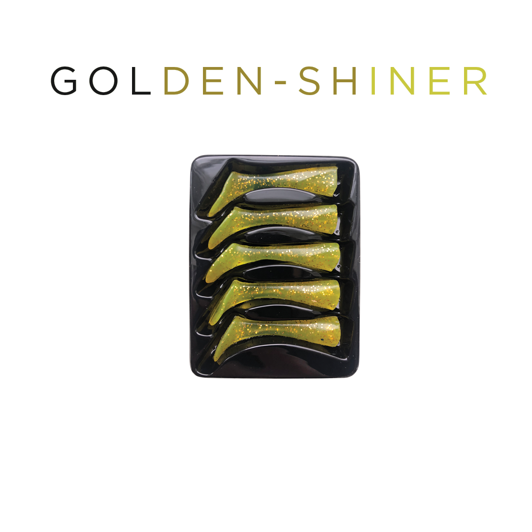 Headbanger Shad 11 Replacement Tails – Golden Shiner