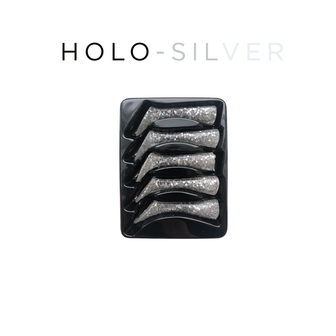 Headbanger Shad 11 Replacement Tails – Holo Silver
